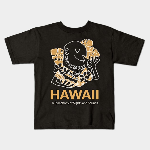 Hawaii State Aloha State Kids T-Shirt by TayaDesign